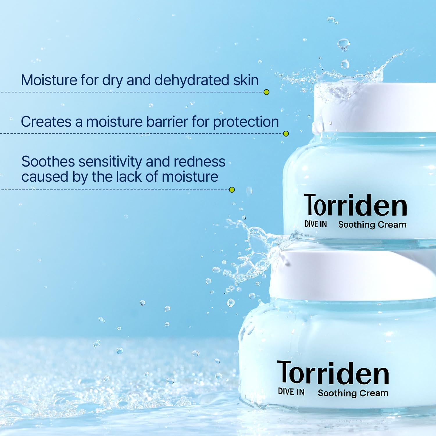 Torriden - DIVE-IN Low Molecular Hyaluronic Acid Soothing Cream - 3.38 fl oz